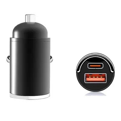 130W metal çekme halkası PD30W süper hızlı şarj mini gizli araç şarj cihazı çinko alaşımlı kabuk