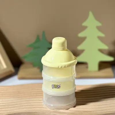 Tragbare Babymilchpulver-Box mit 3 Fächern, luftdicht - 10