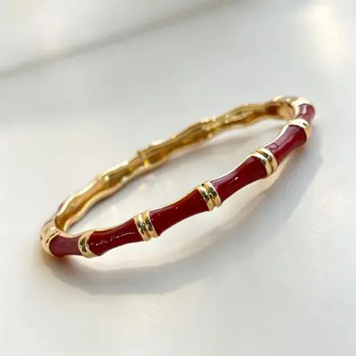 Mine bambu knot bilezik, Çin tarzı, minimalist lüks - 7