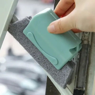 窗户门窗凹槽清洁刷窗槽缝隙沟槽清洁工具百洁布家用擦窗户缝隙刷