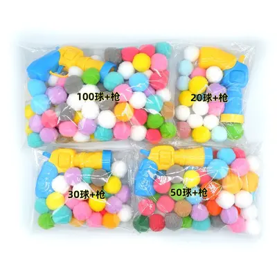 Cat Toy Gun, Interactive, Silent Plush Ball Launcher with Feather Balls - 4