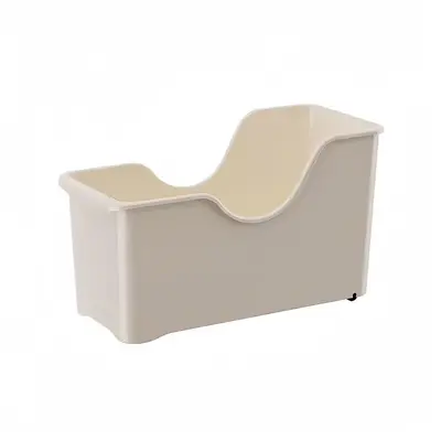 Kitchen cookware storage box with wheels under sink cabinet organizer - 5