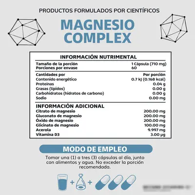 TK Magnesium-Komplex-Kapseln mit Citrat und Glycinat, 60 Kapseln