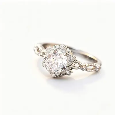 Bir karat çiftler yüzüğü moissanite taş ayarlanabilir - 5