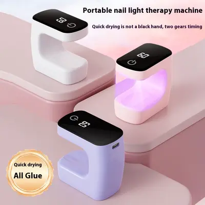 Mini kare UV-LED tırnak lambası, hızlı kuruyan jel ışığı - 3