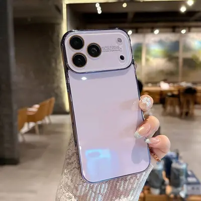 iPhone 17 Pro Max uyumlu kılıf, elektrokaplama cam - 8