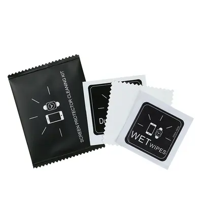 Lens Membrane Temizleme Seti Telefon Ekran Koruyucu Yardımcı Araçları Alkol Paket Toz Giderici Yapışkan Üretici Stok Toptan Satış