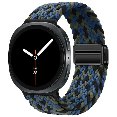 Nylon Woven Loop Strap with Magnetic Clasp for Samsung Watch8 - 12