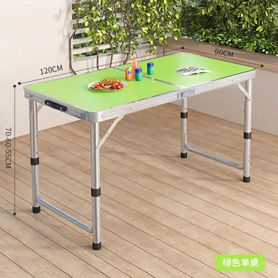 Offener Tisch tragbarer Aluminium-Legierung klappbarer Esstisch Klapptisch und Stühle Picknick Kleiner Tisch Standtisch Runder Quadrattisch Rohrtisch - 11
