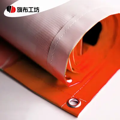 Custom PVC Advertising Banner, Outdoor Mesh Hole-Punched
