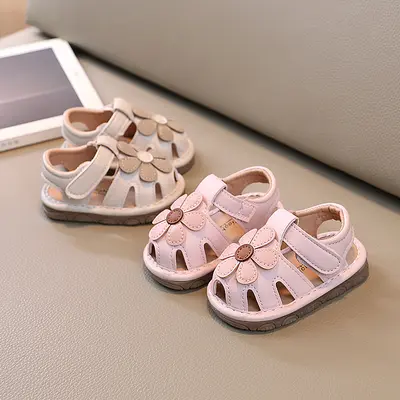 Baby Sandals, Soft-Sole Non-Slip First Walking Shoes, 0-2 Years - 2