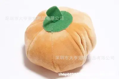 Dog Cartoon Fruit Squeaky Toy, Chew-Resistant Plush - 9