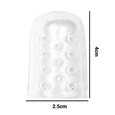 Silicone Toe and Finger Nail Protector, Soft, Transparent, Waterproof - 9
