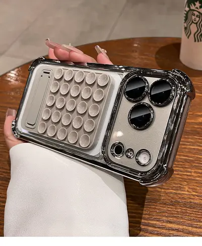 iPhone 17 Pro Max silicone suction bracket phone case - 13