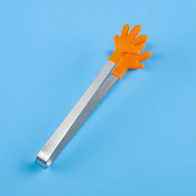 Yeni yaratıcı silikon gıda klipleri buz klipleri rahat paslanmaz çelik mini gıda klipleri aperatifler tatlı şeker küpü klipleri - 9