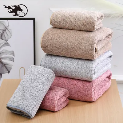 Handtuchset aus hochdichtem Korallenflor mit Bambusholzkohle