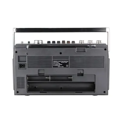 Bluetooth-Kassettenrecorder mit UKW-Radio, Doppellautsprecher, Tischgerät