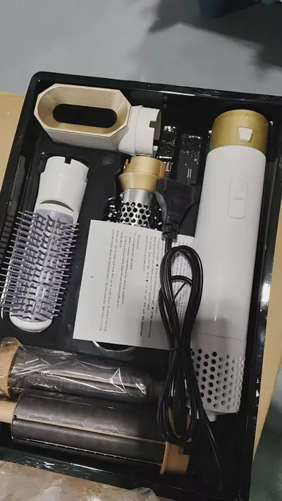 Amazon Cross-Border 5-in-1 Curling Iron Hot Air Brush Hair Dryer Curler Straightener Brush Auto Hair Suction - 9