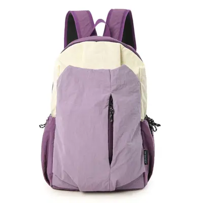 Casual Color-Block Backpack, Lightweight Travel and School Bag, Unisex - 7
