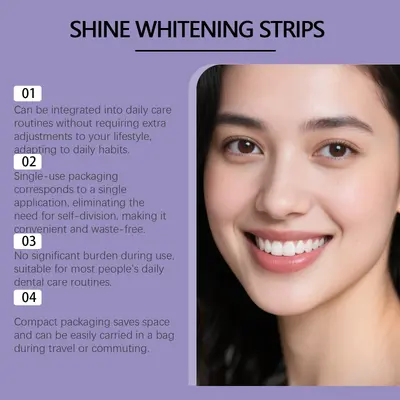 Purple Teeth Whitening Strips, Daily Teeth Cleaning
