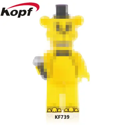 KF6071 WM6170 V1005 Yapı Blok Ayı Figürü Mini Figür Seti - 13