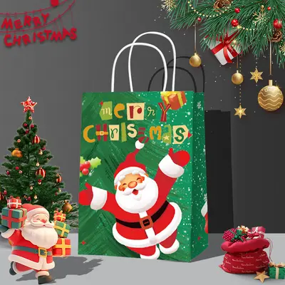 Neujahrs-Kraftpapier-Geschenktasche, Überraschungspaket - 11