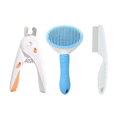 3-Piece Dog Nail Clipper and Grooming Comb Set with Flea Comb - 7