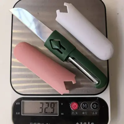 Açık meyve bıçağı, taşınabilir çift amaçlı soyma bıçağı, çok fonksiyonlu bıçak, ev mutfak soyma bıçağı, paslanmaz çelik meyve bıçağı - 12