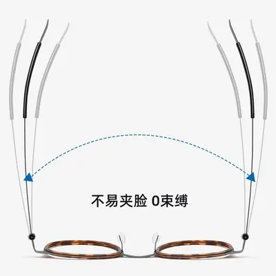 Blaulichtfilter-Ultraleichte Lesebrille, Metallrahmen, Schildpatt-Optik