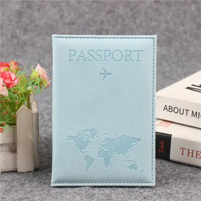 Sınır ötesi özel yapım stokta bulunan harita baskılı PU pasaport kılıfı pasaport tutucu pasaport çantası pasaport koruyucu kartlık belge tutucu kart kılıfı - 13