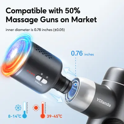 Fascia massage gun with hot and cold therapy