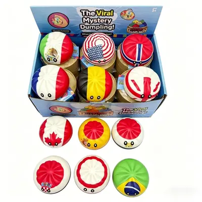 Silicone Squishy Steamed Bun Stress Toy, Soft Simulation Mini Steamer Basket Model - 11