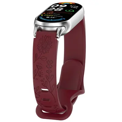 Laser-Engraved Silicone Strap for Xiaomi Mi Band 8/9/10/11