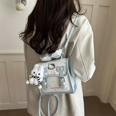 Women's Crossbody Bag, Multifunctional, School Style - 4