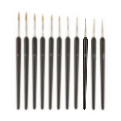 Fine art outline brush set, soft bristle watercolor acrylic - 9