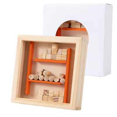 Montessori-Balancespiel, Aufmerksamkeitstraining, Kugelbahn - 11