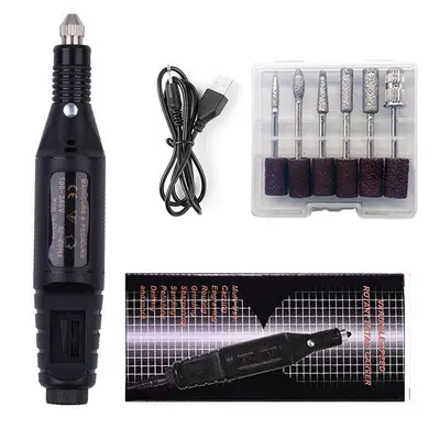 Cross-Border New Electric Nail Drill Machine Variable Speed Pen-Style Nail Polisher Mini Portable Nail File Removal Grinder - 8