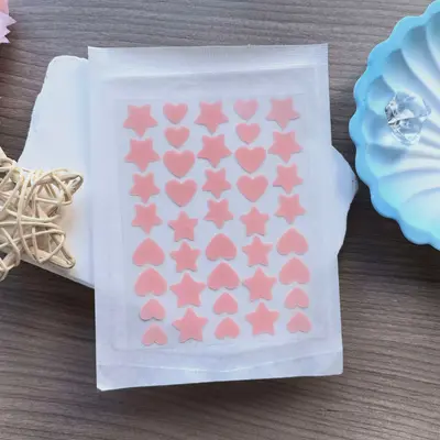 Colorful Acne Patches, Hydrocolloid, Transparent, Individual Packs - 10