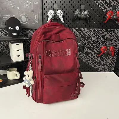 Korean Style Student Backpack, Large Capacity, Air Cushion - 12