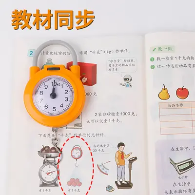 Kitchen electronic scale with spring mechanism