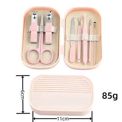 New stylish nail scissor set stainless steel eagle beak pliers manicure and pedicure blade set manicure tools 18-piece set - 9
