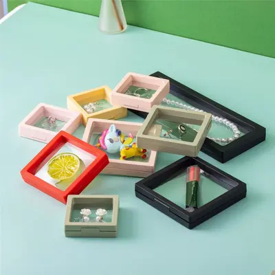 Transparente PE-Folienbox mit Aufhänger und Display - 3