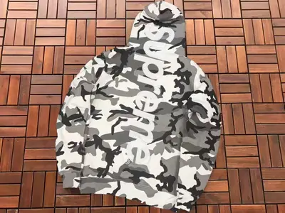 Supreme Kapuzenpullover mit Fleece-Futter, klassische Kollaborationsserie - 8