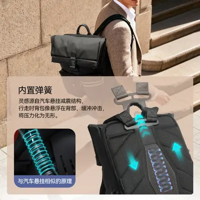 15.6 Inch Laptop Backpack, Water-Repellent, Large Capacity, Casual Style - 3
