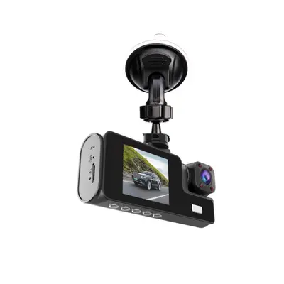 Dashcam, 3-lens, Full HD backup camera, smartphone connected - 3