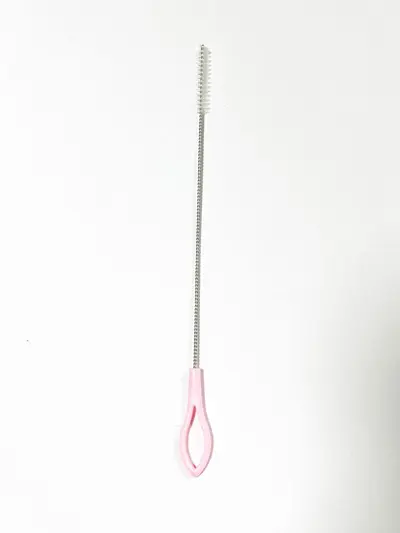Edelstahl-Strohhalmbürste mit Nylon-Flaschenbürste - 9