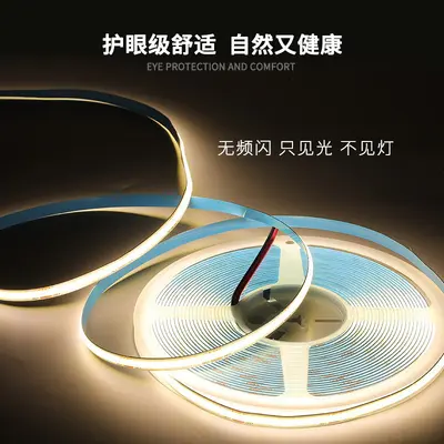 Düşük voltajlı kendinden yapışkanlı 12v 24v esnek led şerit ışık 2835 tavan dekorasyonu kitap mutfak şarap dolabı lineer ışık