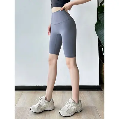 Kadın yoga pantolonu, yüksek belli, kalça kaldırmalı - 7
