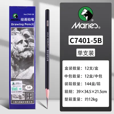Marie 7401 und 7300 Zeichenkohlestift, 2B weich, mittel und hart - 13