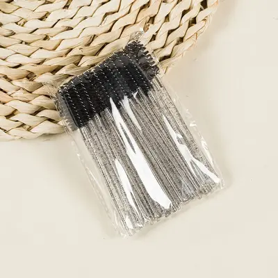 Colorful Crystal Rod Eyelash Comb, Portable Eyebrow Comb and Spiral Mascara Wand - 8